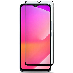 Противоударное стекло TECHN для Infinix HOT 20i, черное, в техпаке