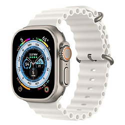 Силиконовый ремешок ApW26 Ocean Band для Apple Watch 38/40/41mm (white)