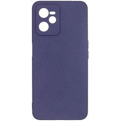 Задняя накладка PERO софт-тач для Realme C35 синий