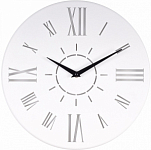Часы настенные РУБИН "Классика", из металла, d=32 см, белый (3231-001)