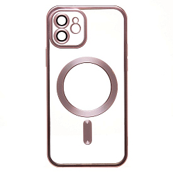 Задняя накладка SM027 SafeMag для iPhone 12 (pink) (232388)