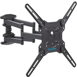 Кронштейн KROMAX Optima-407 grey titan, 22-65",настенный, поворот и наклон  (20242)