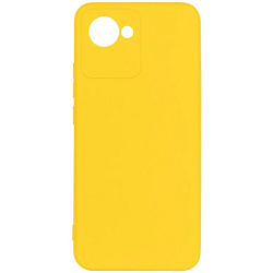 Силиконовый чехол SILICONE CASE для Realme C30 жёлтый
