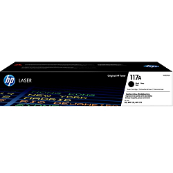 Тонер-картридж HP W2070A (HP 117A) чёрный для HP Color Laser 150/170 1000 страниц.