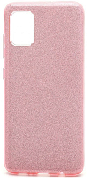 Силиконовый чехол NONAME для Samsung Galaxy A31 блестящий розовый