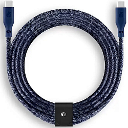 Кабель Type-C <--> Type-C  2.4м uBear DC19DB24TR-CC, синий, 140W