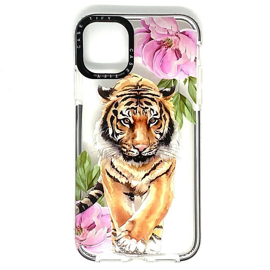 Задняя накладка NONAME для iPhone 11 рисунки (тигр)