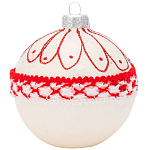 Шар "Плетение 3", 85мм, в подарочной упаковке КУ-85-204454