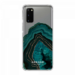 Задняя накладка GRESSO для Samsung S20 Ultra. Коллекция "Drama Queen". Модель "Green Agate".