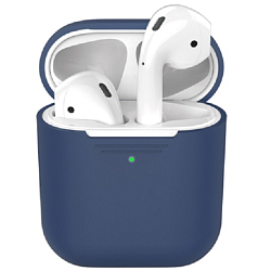 Силиконовый чехол DEPPA для AirPods синий