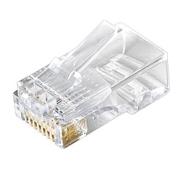 Коннектор RJ45 EXEGATE EX283691RUS Кат.6 (8P8C) под одножильный кабель (100шт)