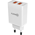 Сетевое ЗУ 2USB 2.4A FUMIKO CH13 белое