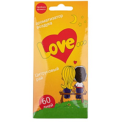 Ароматизатор CONTEX LOVE IS ЕЛКА Цитрусовый рай