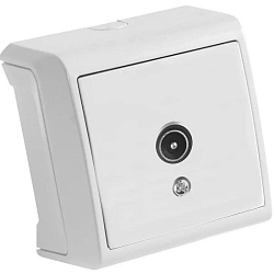 Розетка телевизионная Panasonic Vera (90681060-RU) откр. IP20 белый (упак.:1шт)