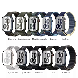 Нейлоновый ремешок HOCO WA02 для APPLE Watch 38/40/41mm Sand nylon strap