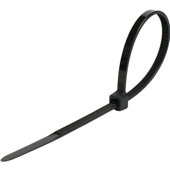 Хомут-стяжка CABLEXPERT NYT-200x3.6B, 200 мм х 3.6 мм, чёрные (100 шт.)
