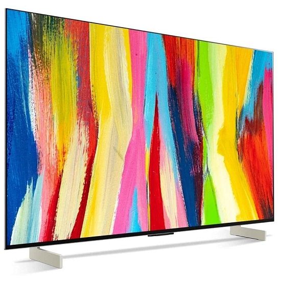 Телевизор LG OLED42C2RLB 42" 4K UHD, серебристый