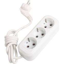 Сетевой удлинитель  1.5м SMARTBUY 3 розетки (SBE-16-3-1,5-ZS)