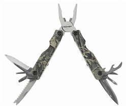 Мультитул REXANT 12-4903-2, 11 функций, 156 мм камуфляжный