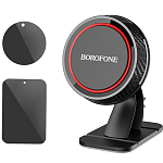 Автомобильный держатель BOROFONE BH13, Journey чёрный с красными вставками