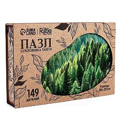 Пазл деревянный фигурный «Сокровища тайги», 149 эл 9084408