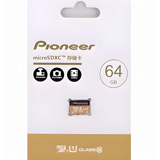 Micro SD 64Gb PIONEER Class 10 