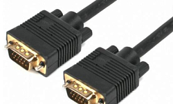 Кабель VGA <--> VGA  5.0м GEMBIRD (CC-PPVGA-5M) Premium, тройной экран, феррит.кольца, пакет