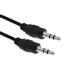 Кабель Jack 3.5 <--> Jack 3.5  1.0м NONAME красный, угловой, на пружине (без упаковки)