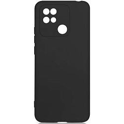 Силиконовый чехол SILICONE CASE для Xiaomi Redmi 10C чёрный