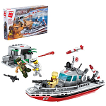 Конструктор QMAN Военные зона «Десантный катер», 3 минифигуры, 235 деталей