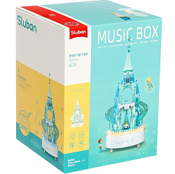 Конструктор Sluban Розовая мечта. Музыкальная коробочка», 420 деталей
