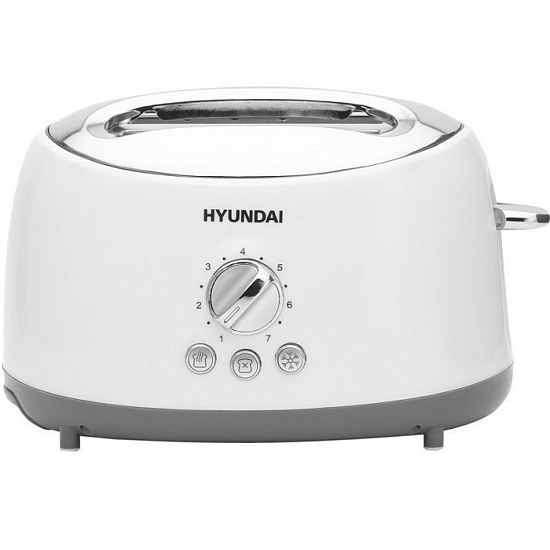 Тостер HYUNDAI HYT-8003 700Вт белый/серый (Мятая упаковка)
