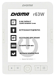 Электронная книга DIGMA R63W 6" белый