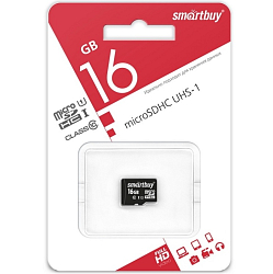 Micro SD 16Gb SMARTBUY Сlass 10 без адаптера