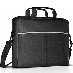 Сумка для ноутбука 15,6" DEFENDER Lite, чёрный, серая вставка