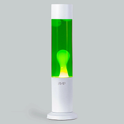 Лава-лампа Amperia Tube Жёлтая/Зелёная (39 см) White
