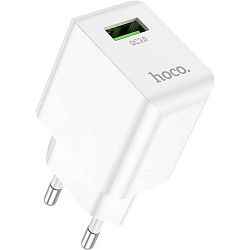 Сетевое ЗУ 1USB 3A HOCO C98A, белый, QC3.0