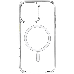Задняя накладка Clear Case MagSafe для iPhone 16 Pro Max прозрачный + анимация NFC