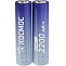 Аккумулятор КОСМОС 18650 2200mAh без защиты, 2 шт шринк (2/200)