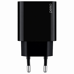 Сетевое ЗУ 1USB/1Type-C TC24, черный, 20W