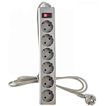 Сетевой фильтр  1.8м EXEGATE EX119388RUS SP-6-1.8G, 6 розеток, евровилка, серый