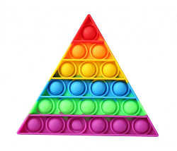 Антистресс спиннер POP IT треугольник, разноцветный