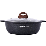 Кастрюля-жаровня 3л KUKMARA жгг31а, линия "Granit ultra" (blue)