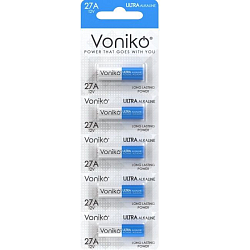 Элемент питания VONIKO 27A (LR27) BL-5 (100/1000)