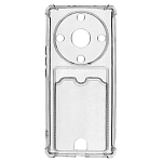 Задняя накладка ZIBELINO Silicone Card Holder для Honor 9X/P Smart Z (прозрачный) защита камеры