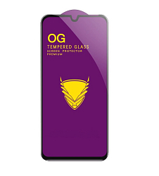 Противоударное стекло NONAME для SAMSUNG Galaxy A51, OG, Anti-Shock, черное, полный клей