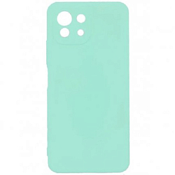 Задняя накладка ZIBELINO Soft Matte для Xiaomi 11 Lite/Mi 11 Lite (мятный) с микрофиброй