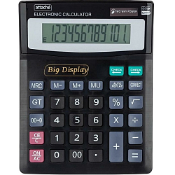 Калькулятор ATTACHE ATC-444-12F 12-разрядный черный