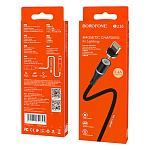 Кабель USB <--> Lightning  1.2м BOROFONE BU16 магнитный, черный (Original)