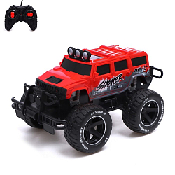 Машинка на пульте управления «Джип. БигФут», работает от акк, красный 7623753